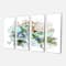 Designart - Textured Floral Watercolor - Extra Large Floral Wall Art